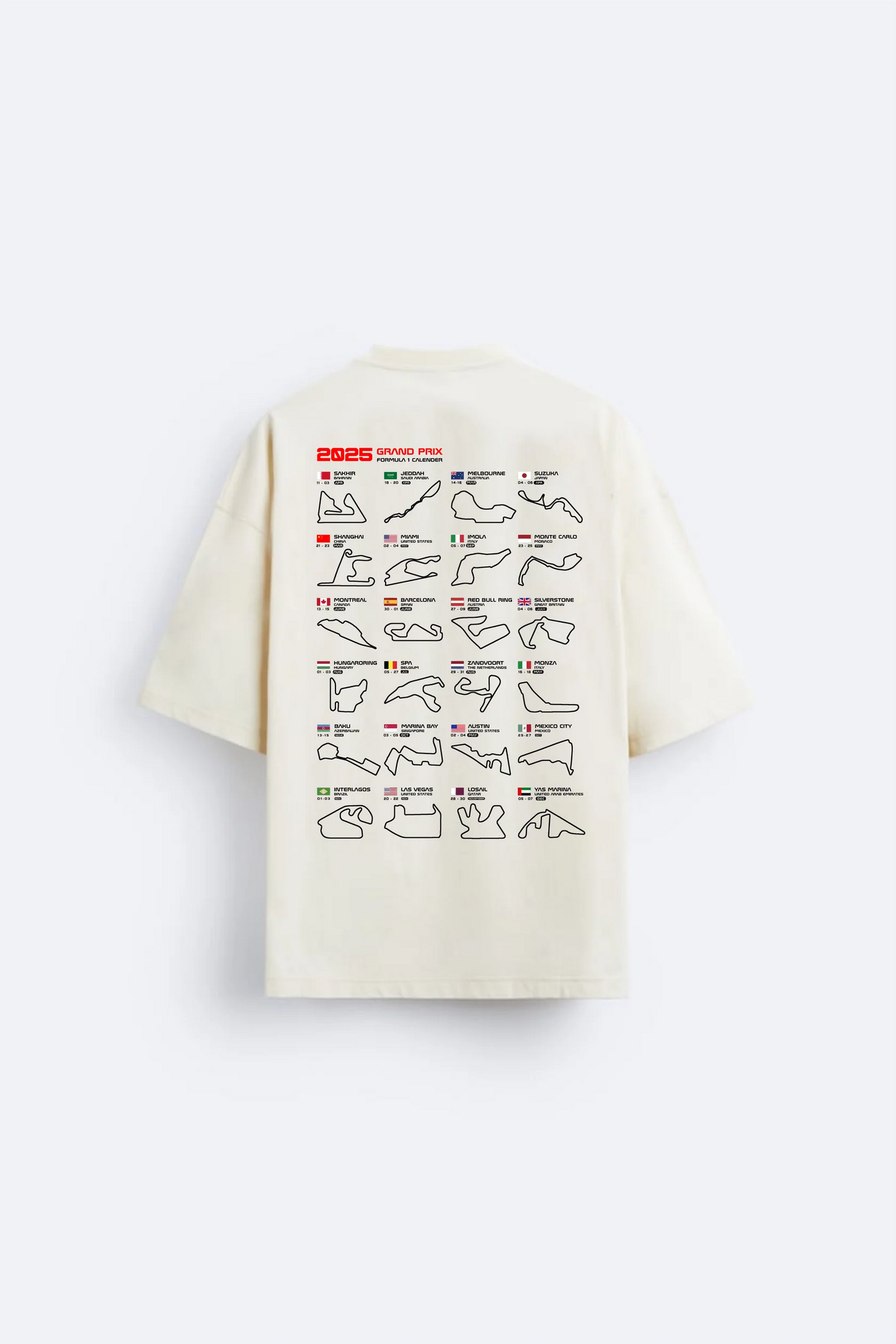 F1 RACE COURSE T-SHIRT